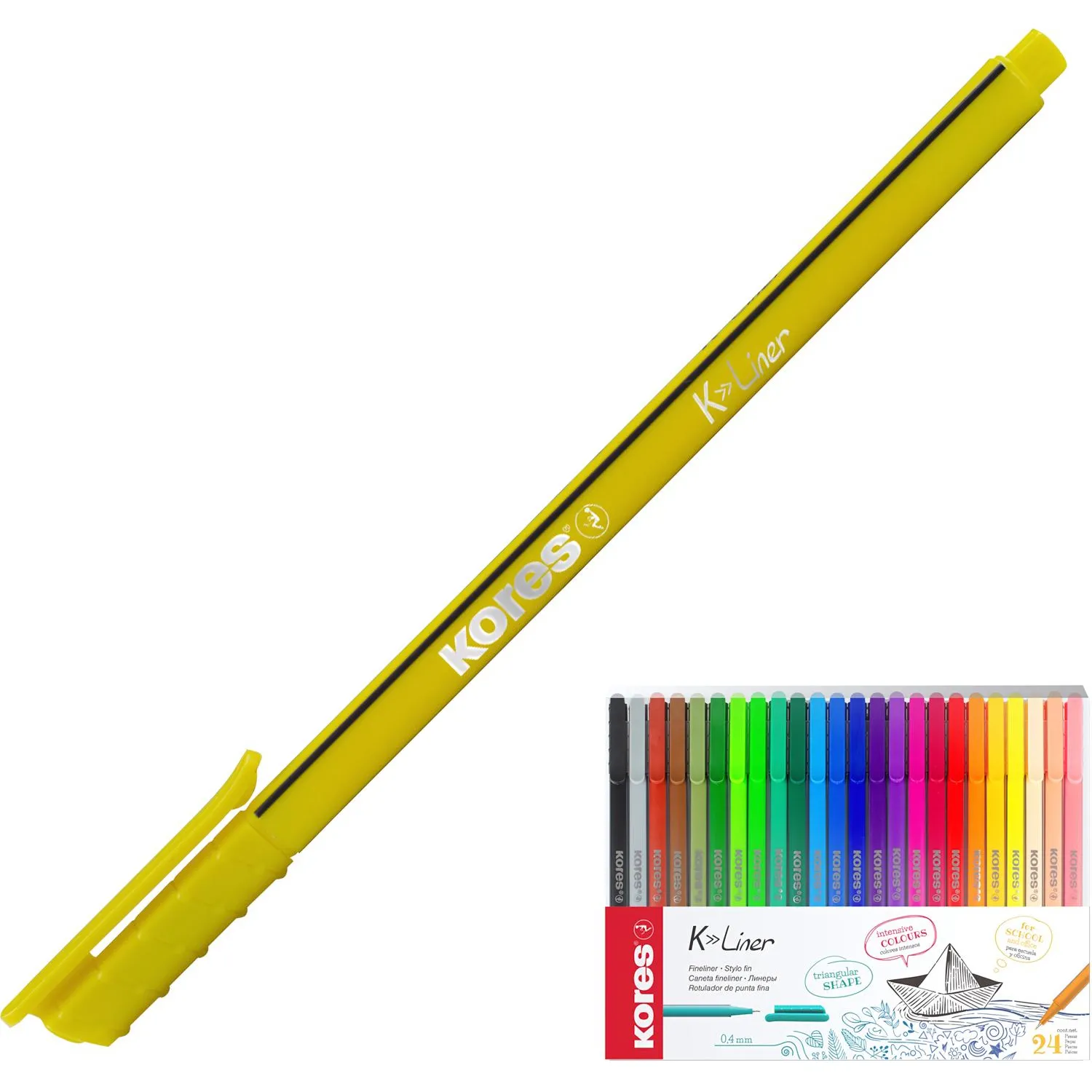 Линер KORES K Liner 0,4 мм набор 24шт - фото 2