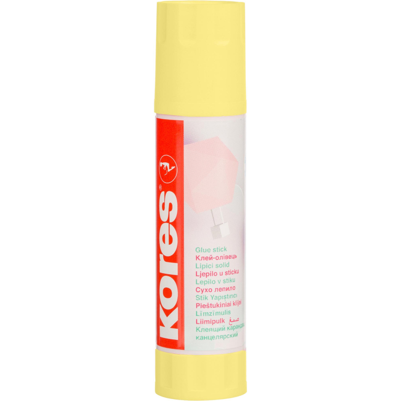 Клей-карандаш 20г Kores Pastel ассорти:розовый, желтый, фиолетовый ,мятный - фото 5