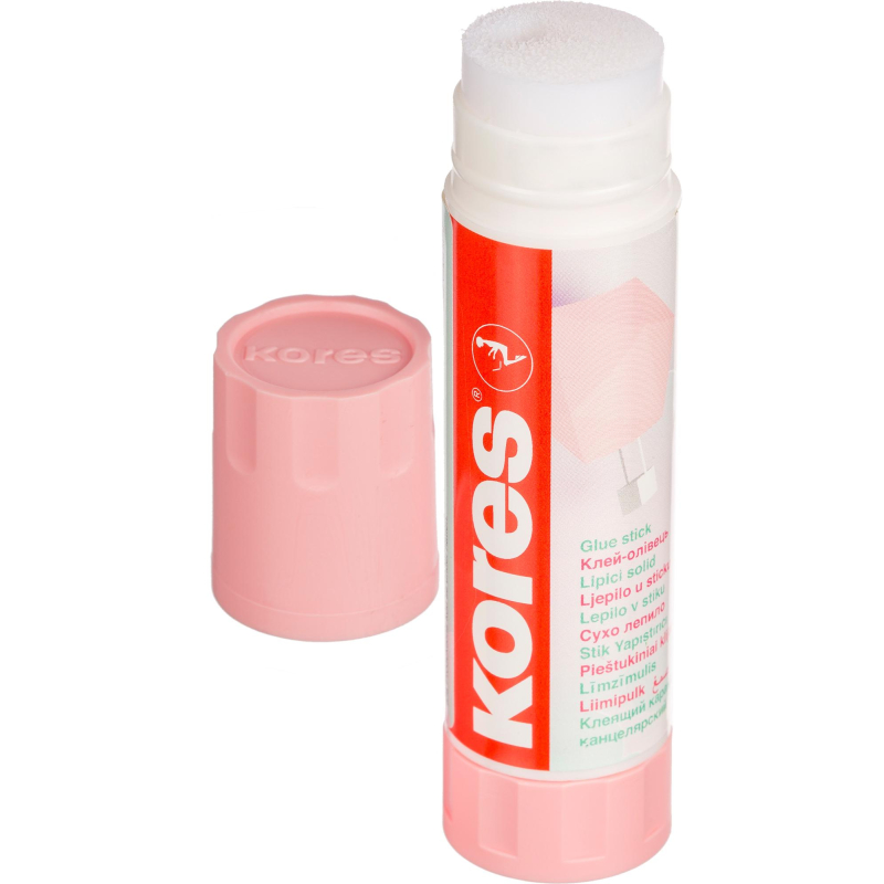 Клей-карандаш 20г Kores Pastel ассорти:розовый, желтый, фиолетовый ,мятный - фото 13