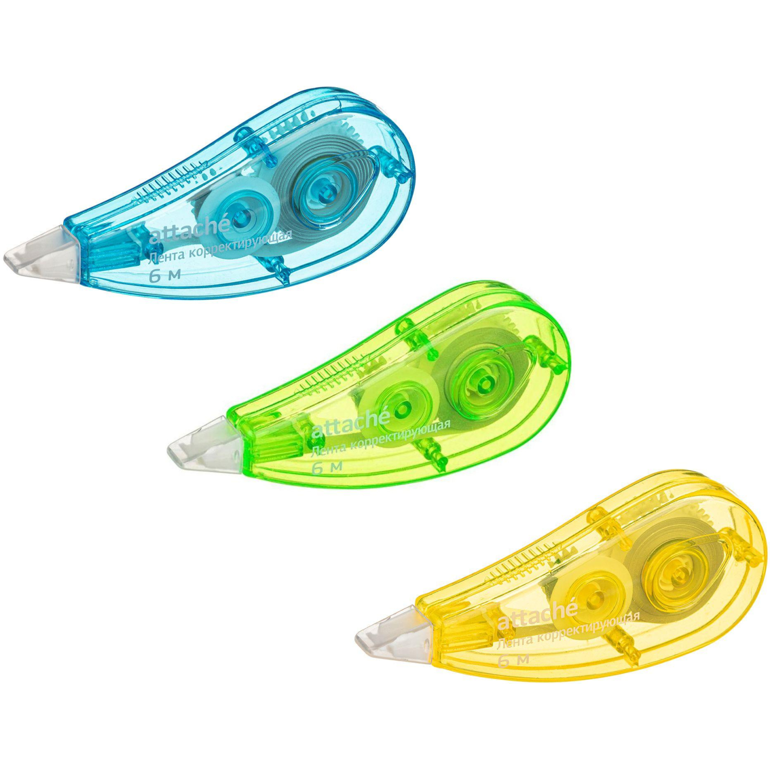 Корректирующая лента Attache Economy 5ммх6м, цвет ассорти, AN Корректирующая лента Attache Economy 5ммх6м, цвет ассорти, AN - фото 2