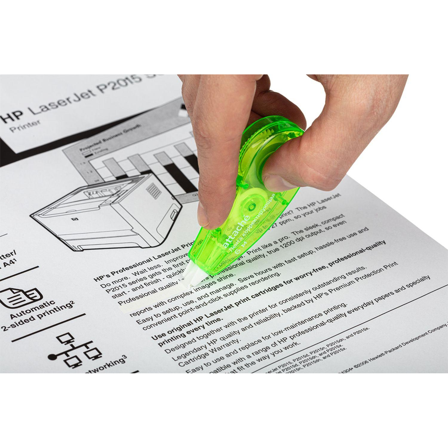 Корректирующая лента Attache Economy 5ммх6м, цвет ассорти, AN Корректирующая лента Attache Economy 5ммх6м, цвет ассорти, AN - фото 7