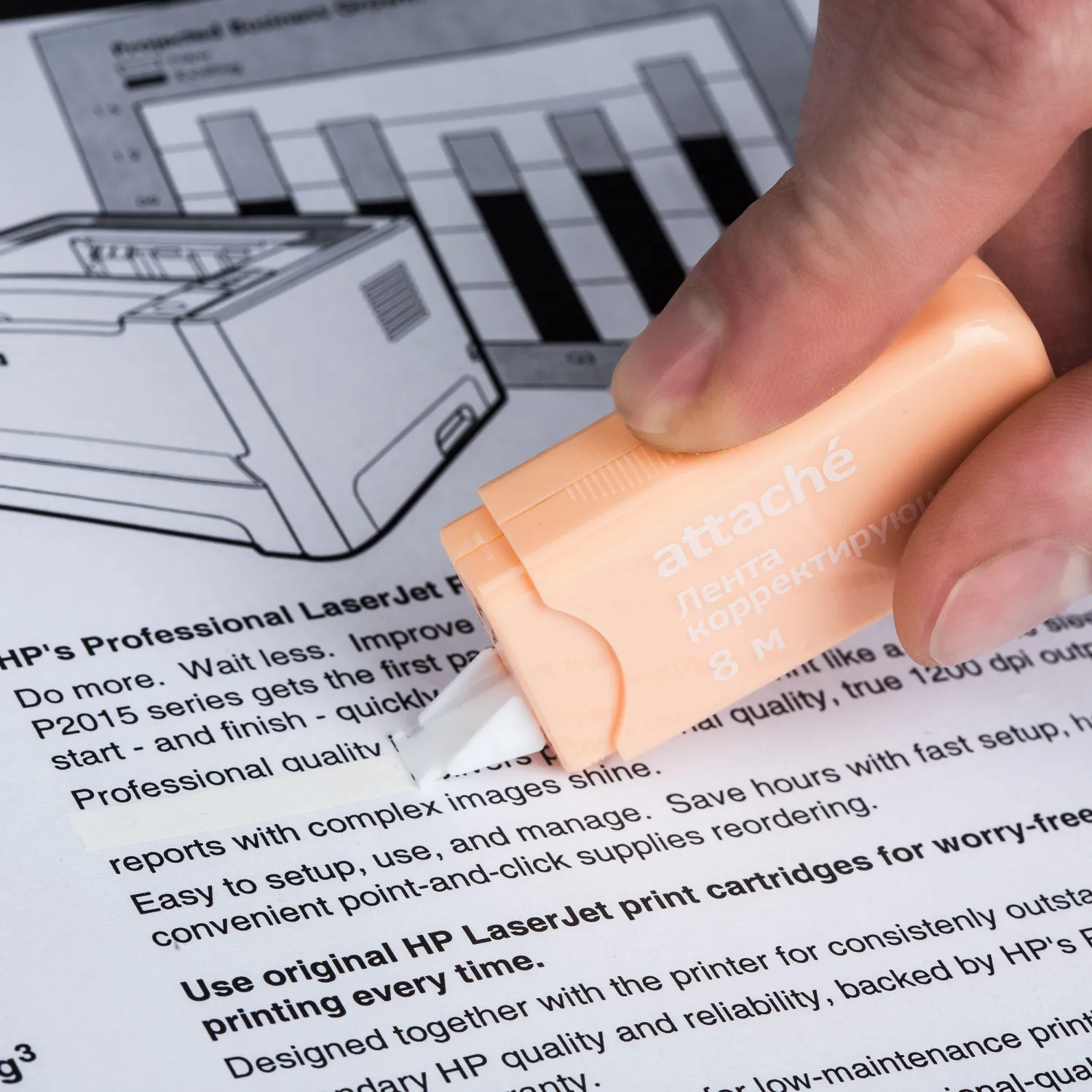 Корректирующая лента Attache Economy 5ммх8м, цвет пастель ассорти, AN - фото 7