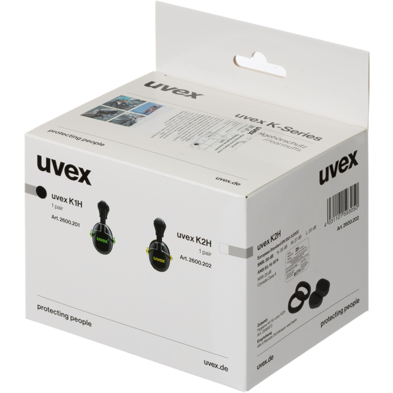 Наушники противошумные UVEX K1H на каску (артикул производителя 2600.201) - фото 4