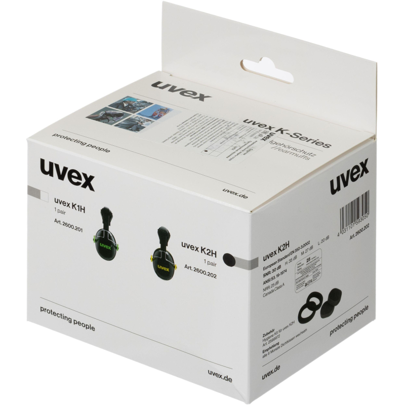 Наушники противошумные UVEX K2H на каску (артикул производителя 2600.202) - фото 4
