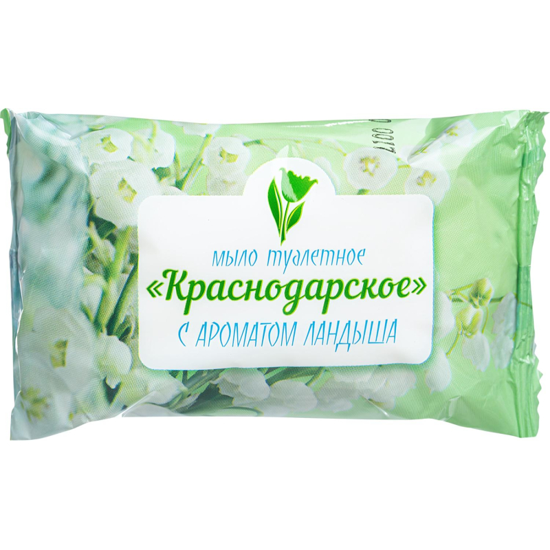 Мыло туалетное 90г  Краснодарское  с Ароматом Ландыша  Меридиан - фото 1