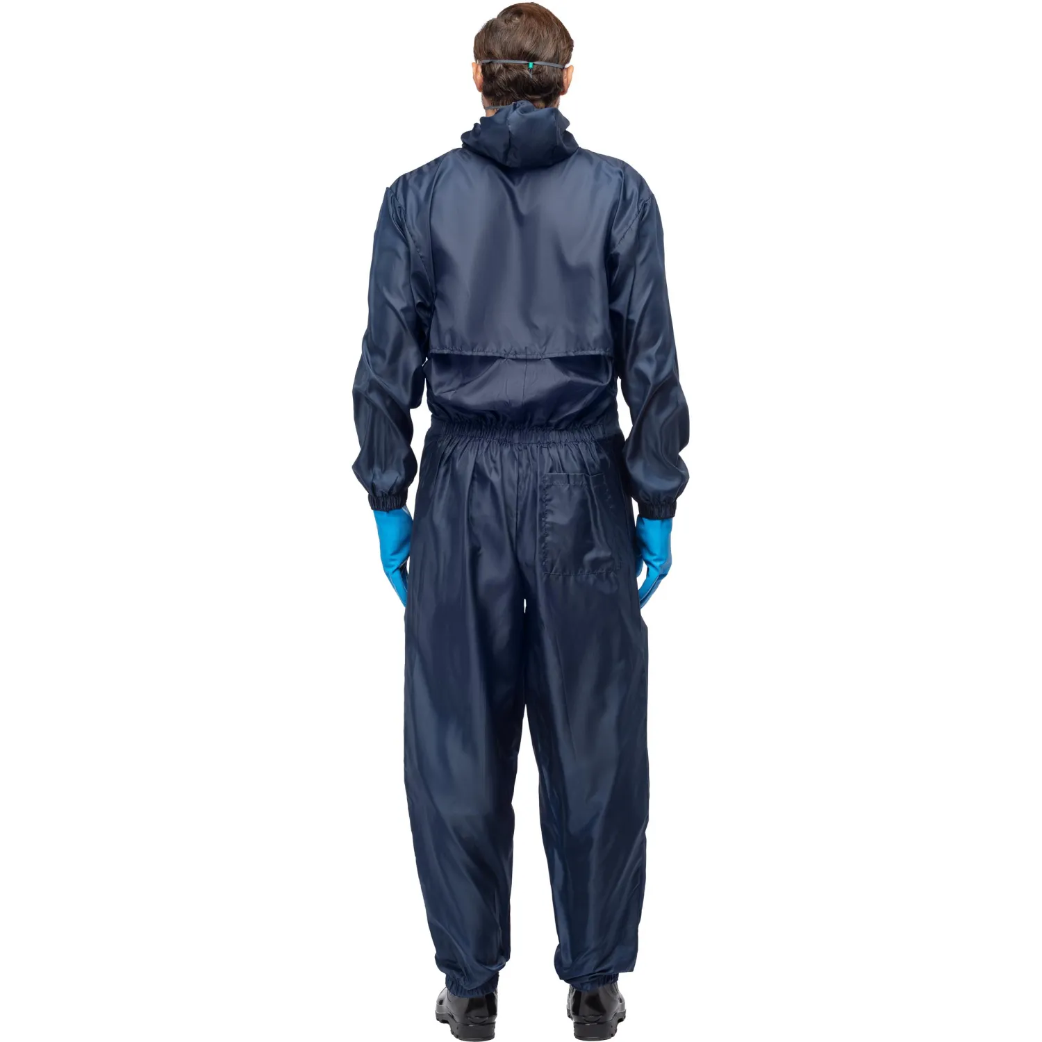 Комбинезон многоразовый защитный с капюшоном Jeta Safety JPC75b синий р. L - фото 4