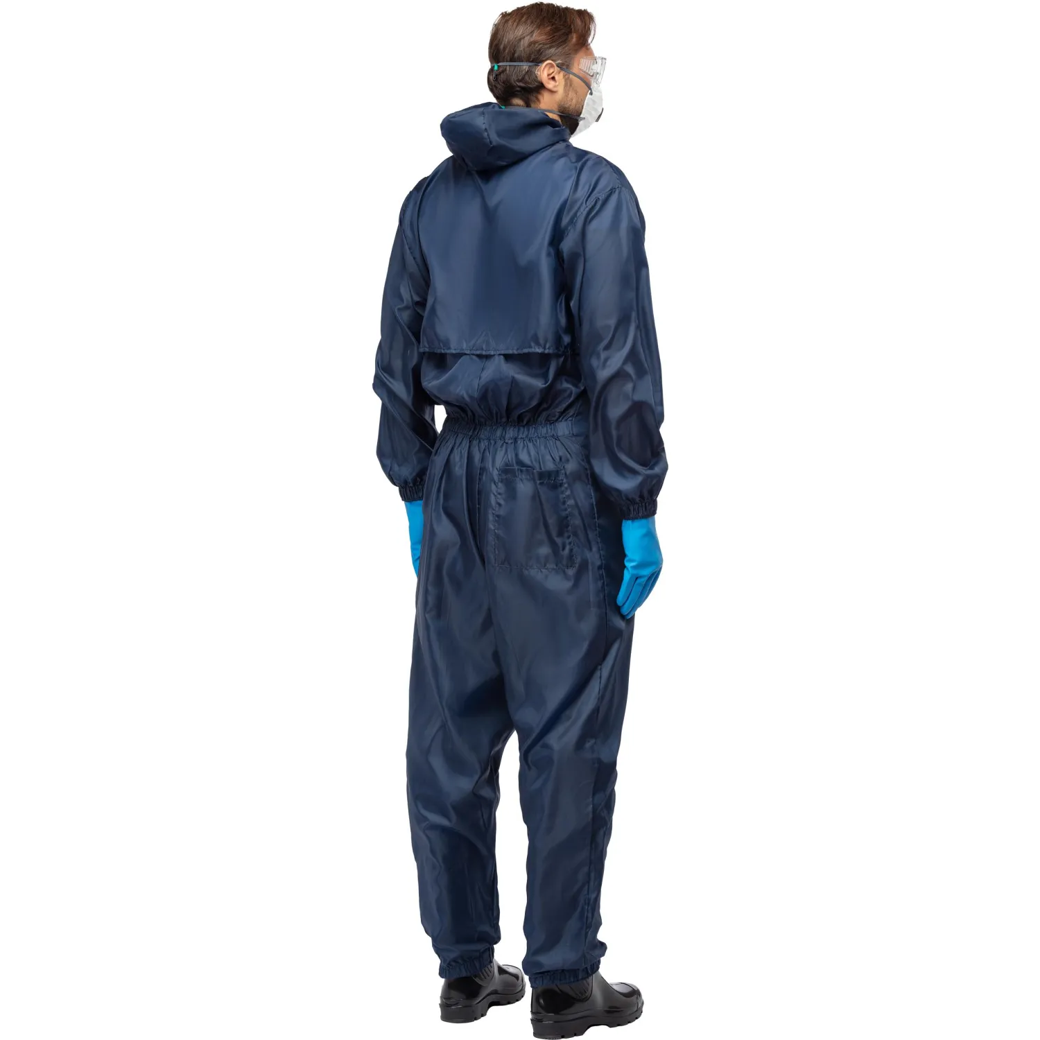 Комбинезон многоразовый защитный с капюшоном Jeta Safety JPC75b синий р. XL - фото 6