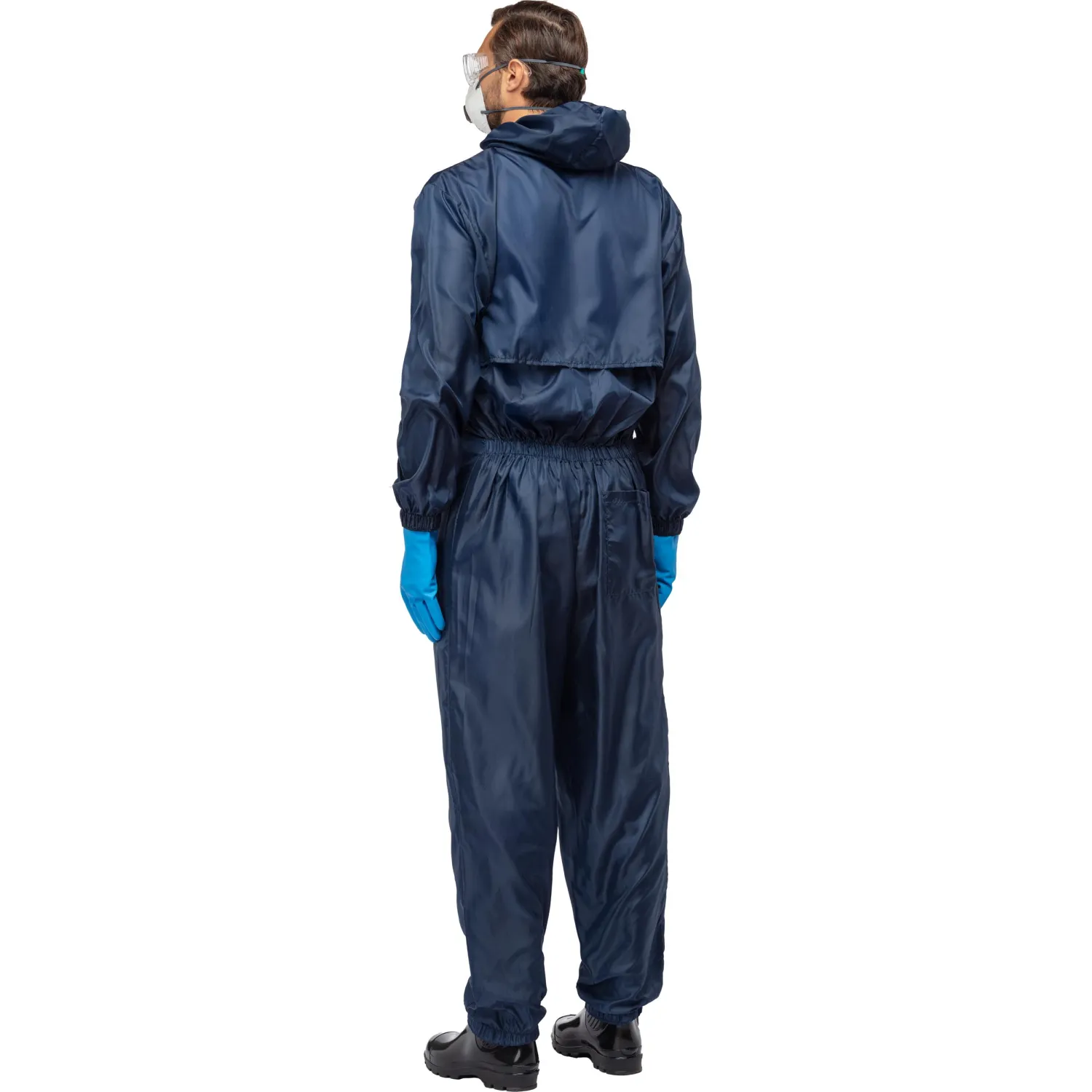 Комбинезон многоразовый защитный с капюшон Jeta Safety JPC75b синий р. XXL - фото 5