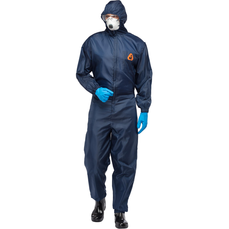 Комбинезон многоразовый защитный с капюшон Jeta Safety JPC75b синий р. XXL - фото 19