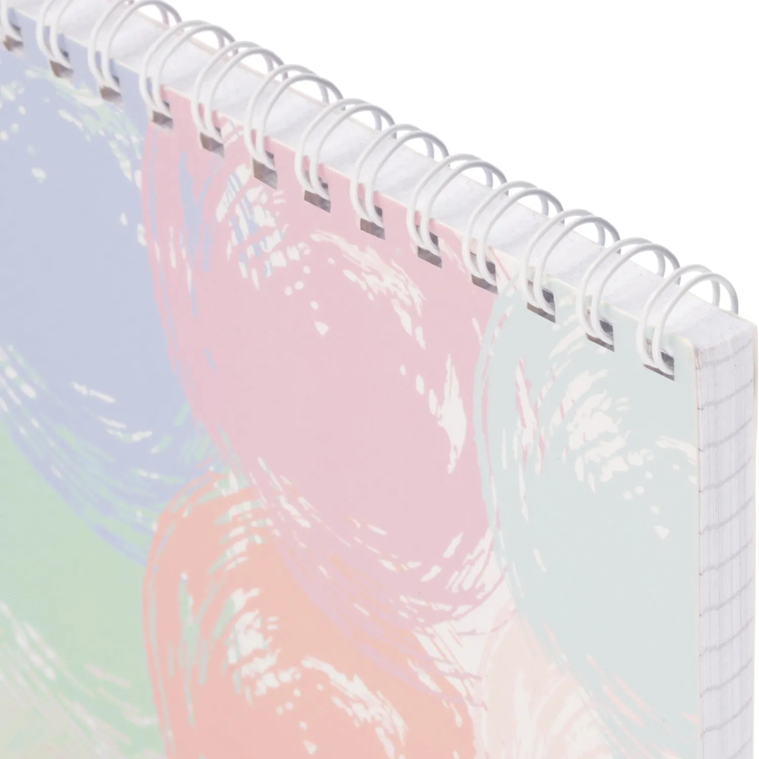 Блокнот А5,80л,кл,греб.верх,обл.мат.лам. Attache Selection Pastel Круги - фото 3