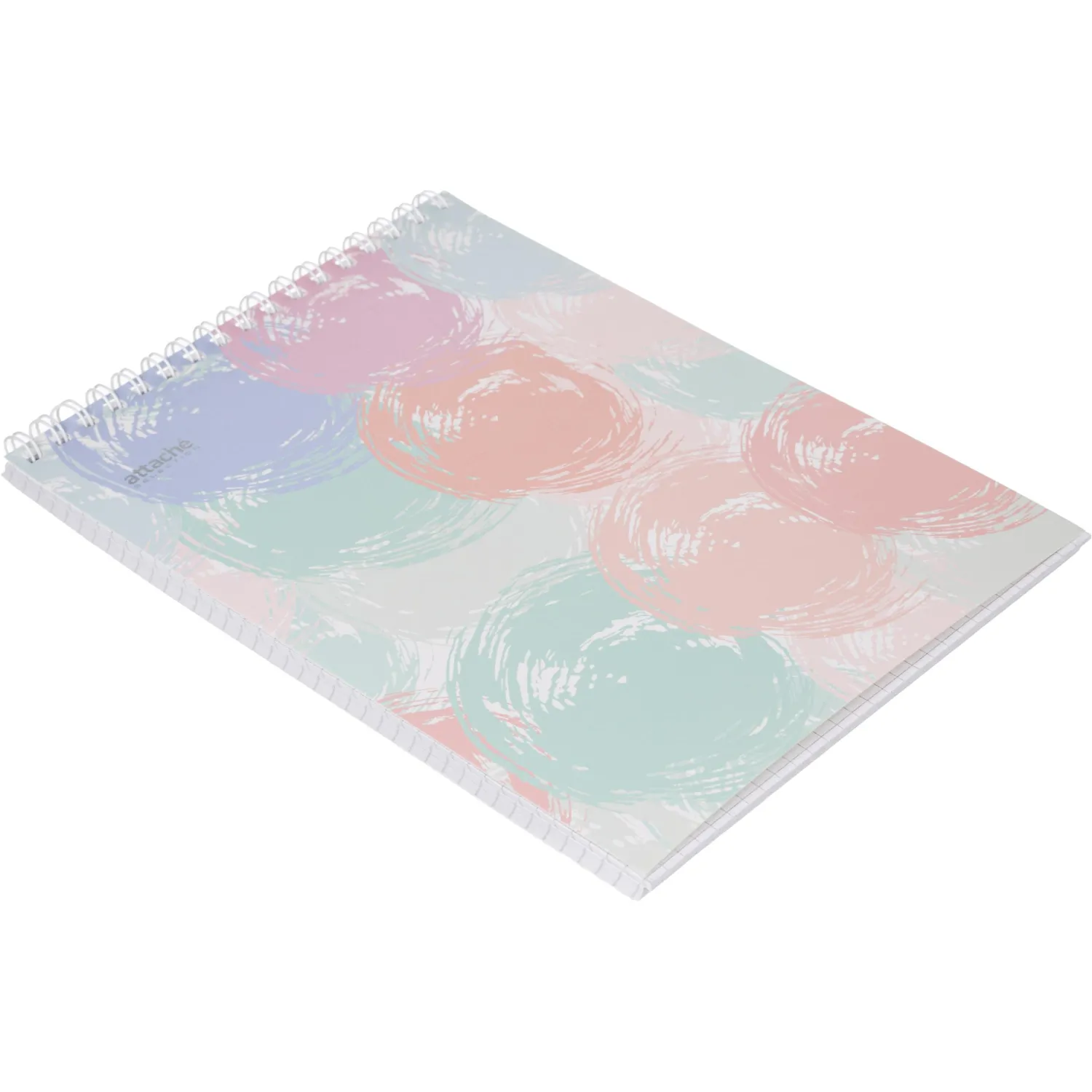 Блокнот А5,80л,кл,греб.верх,обл.мат.лам. Attache Selection Pastel Круги - фото 4