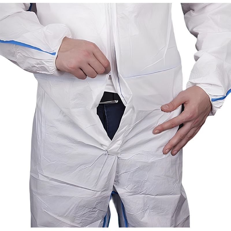 Комбинезон одноразовый защит с кап MicroMAX NS CoolSuit бел р-р М (EMNC428) - фото 12
