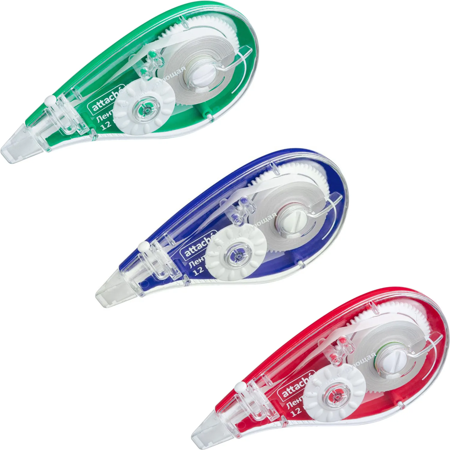 Корректирующая лента Attache 5ммх12м вращающий наконечник корпус ассорти CH Корректирующая лента Attache 5ммх12м вращающий наконечник корпус ассорти CH - фото 2