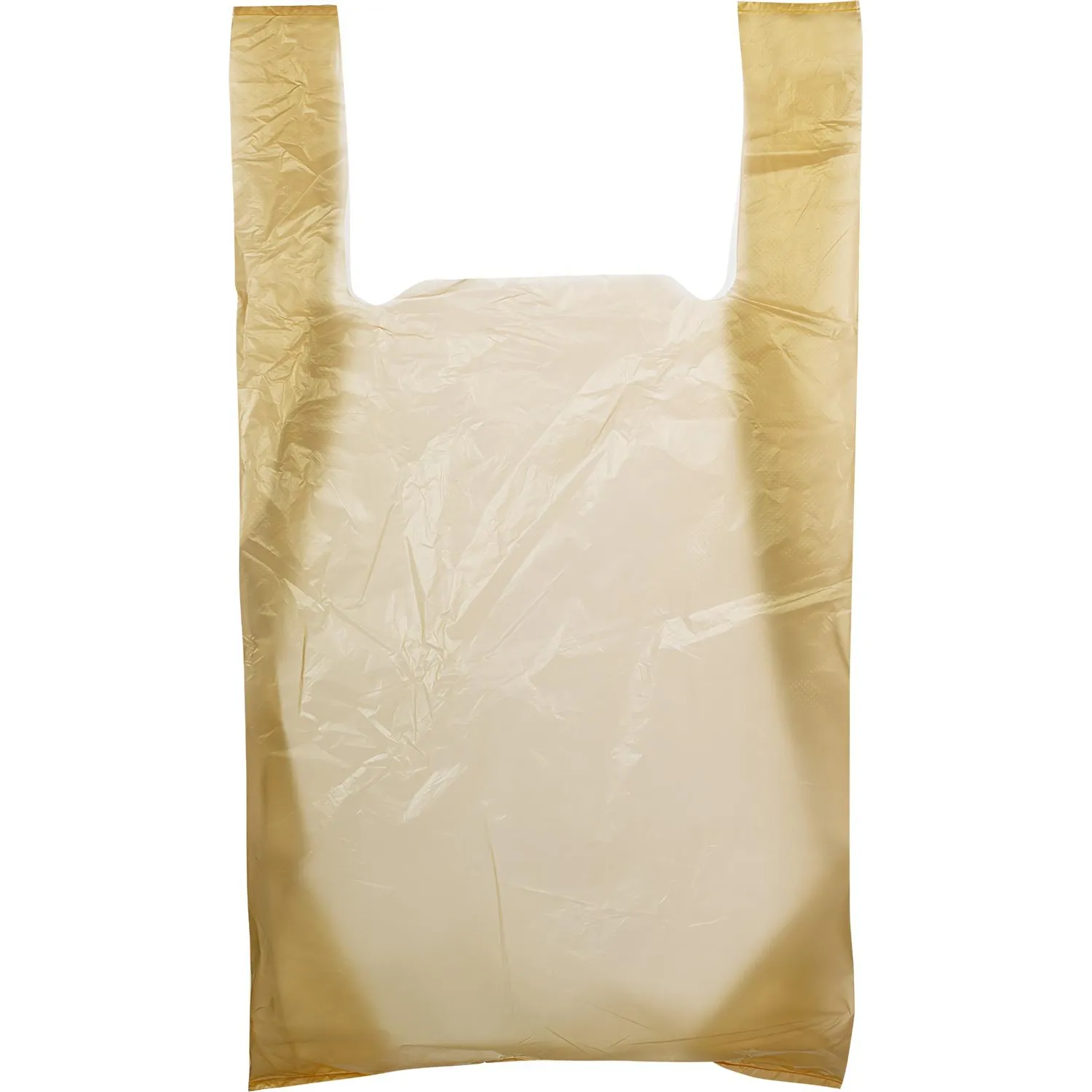 Пакет-майка ПНД, 30+14x57см, желтый, 18 мкм, 100 шт./уп - фото 6