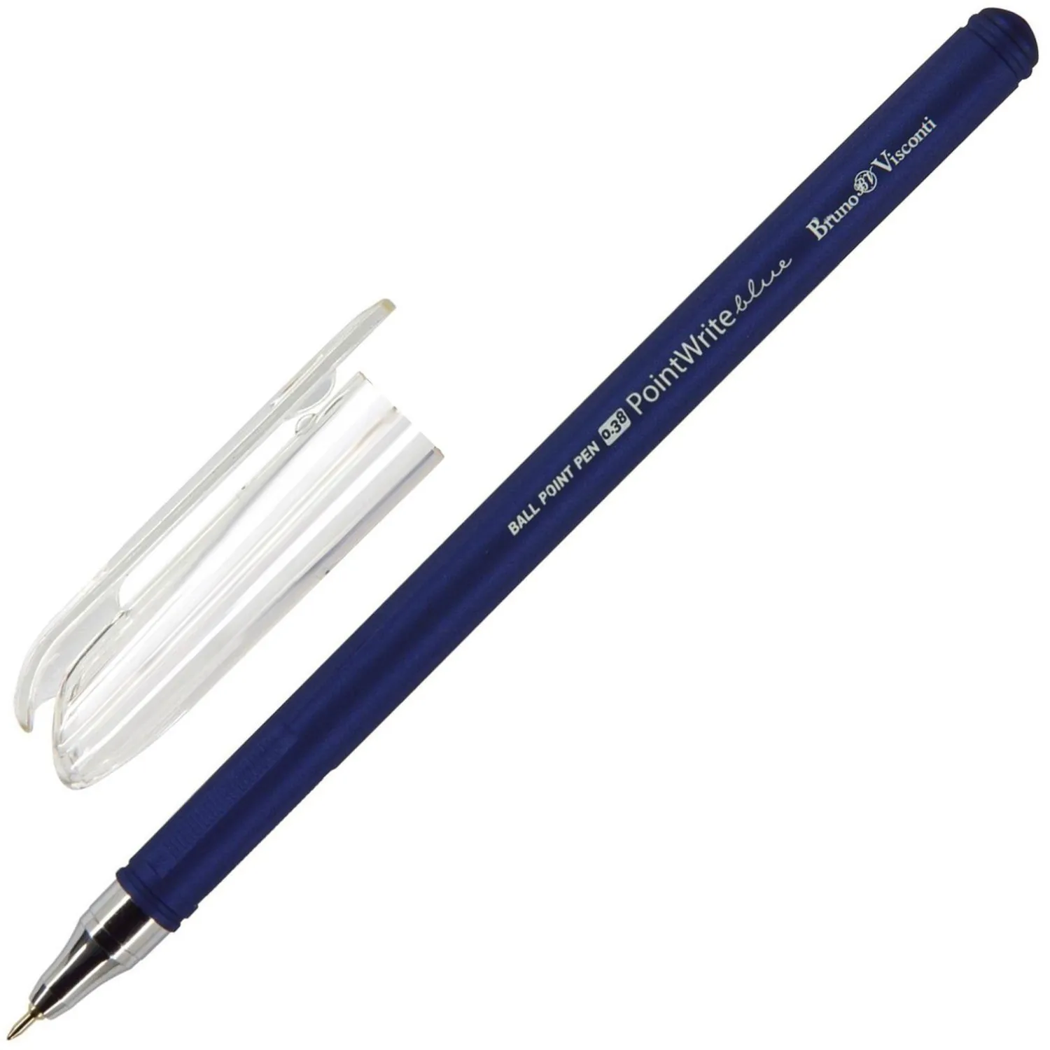 Ручка шариковая неавтомат. Pointwrite Original 0,38мм,3цв,син 20-0210 - фото 3