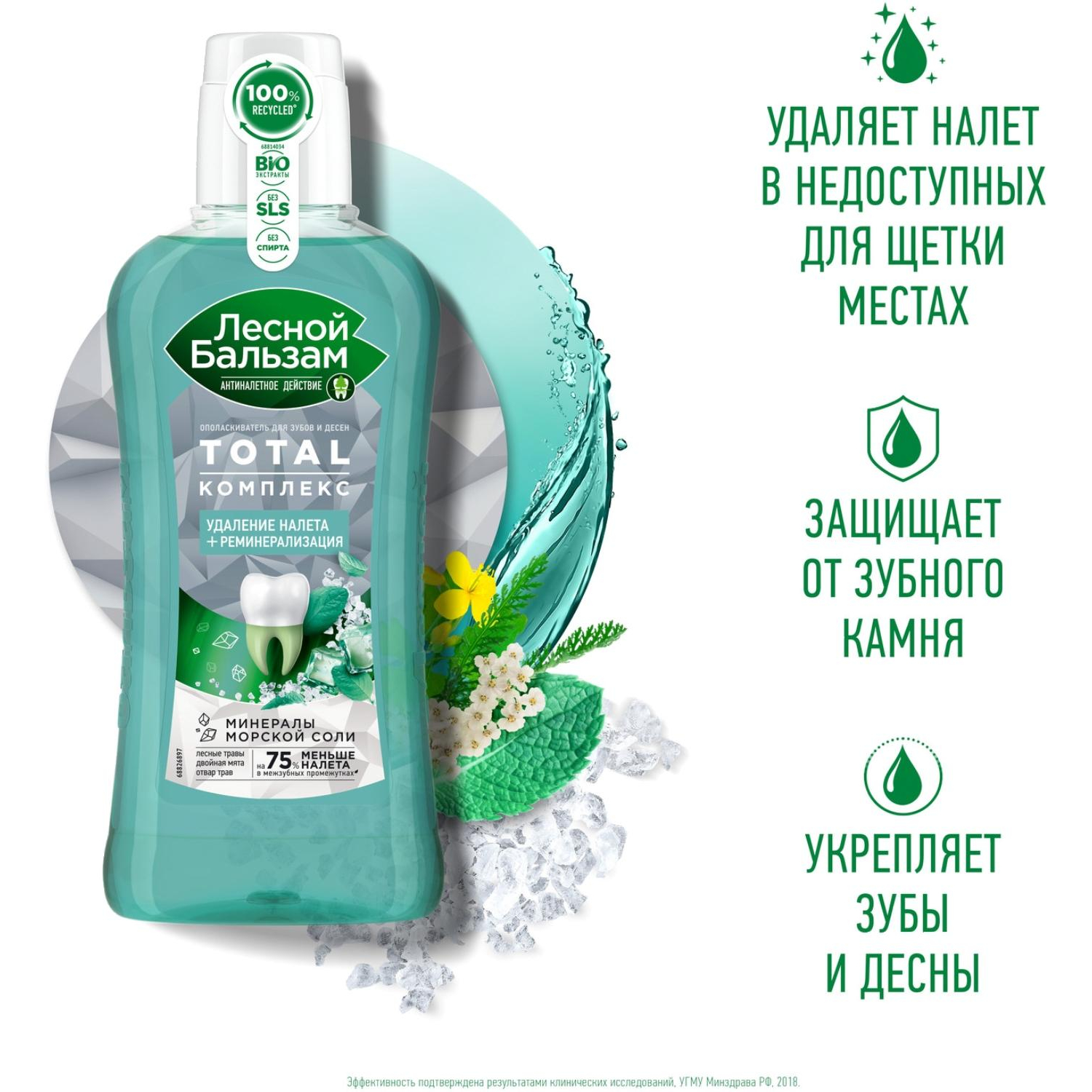 Ополаскиватель для полости рта Лесной Бальзам Мята и лесные травы 400мл - фото 4