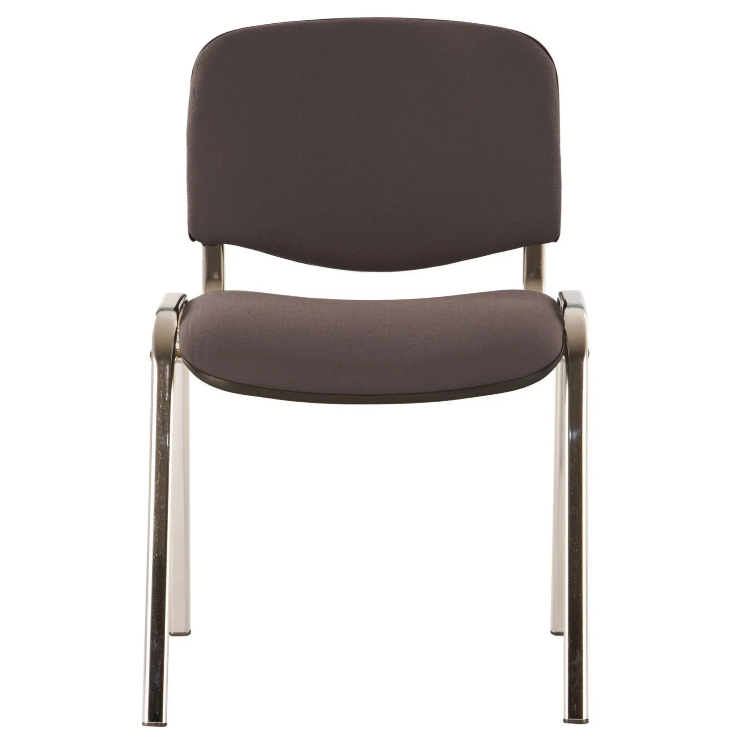 Стул UA_EChair Rio(ИЗО/ISO) серая ткань C-38, каркас хром, поперечина 18 - фото 5