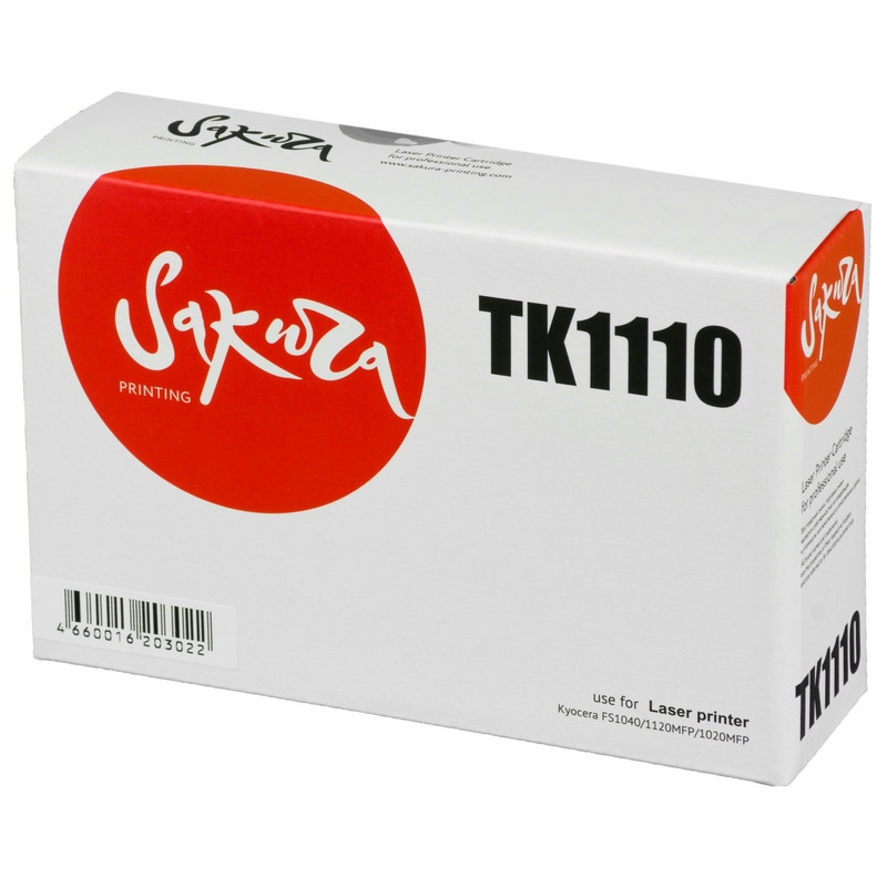 Картридж лазерный SAKURA TK-1110 чер. для Kyocera FS-1040/1020MFP - фото 1