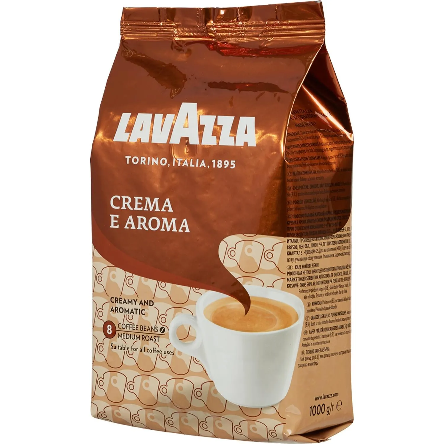 Кофе Lavazza Crema e Aroma в зернах, 1кг, 2444 - фото 3
