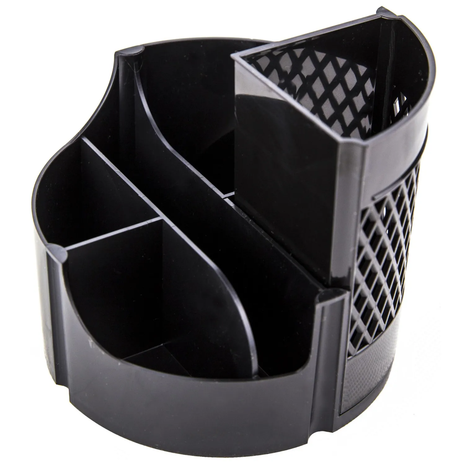 Подставка-органайзер д/канцел.мелочей Attache office 6отд вращающаяся черн - фото 1