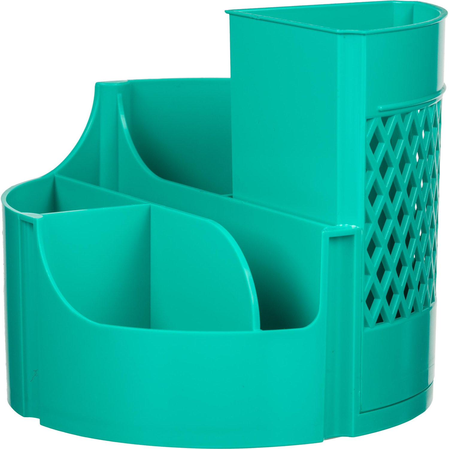 Подставка-органайзер д/канц.мелочей Attache office 6отд вращающаяся бирюз - фото 3