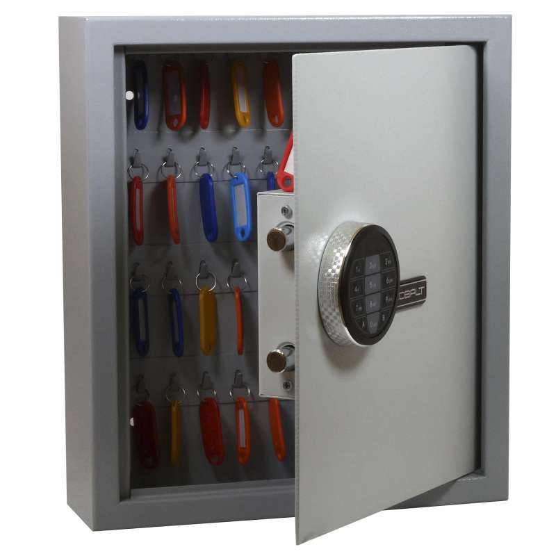 Шкаф для ключей COBALT KEY-50 на 50 ключей с брелоками, эл. замок - фото 1