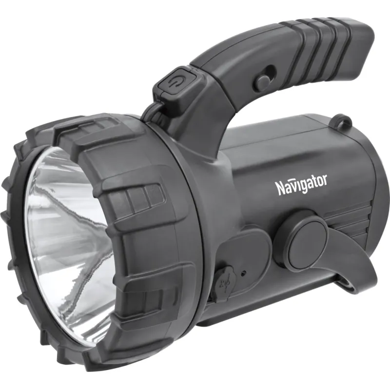 Фонарь ручной Navigator NPT-SP12-ACCU 1LEDx3Вт+18+4LED,акк.3,7В 4Ач (94975) - фото 1