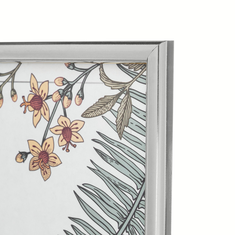 Рамка А3 30x40 см Комус/ATTACHE пластиковый багет 14мм серебристая - фото 2