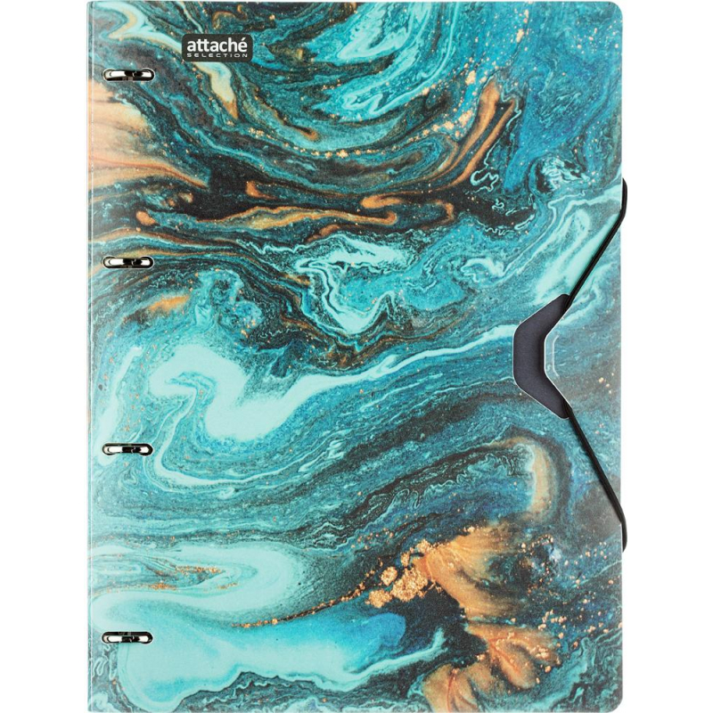 Бизнес-тетрадь А4,120л кольц/смен.бл,кл.Attache Selection Fluid Бирюзовый - фото 2