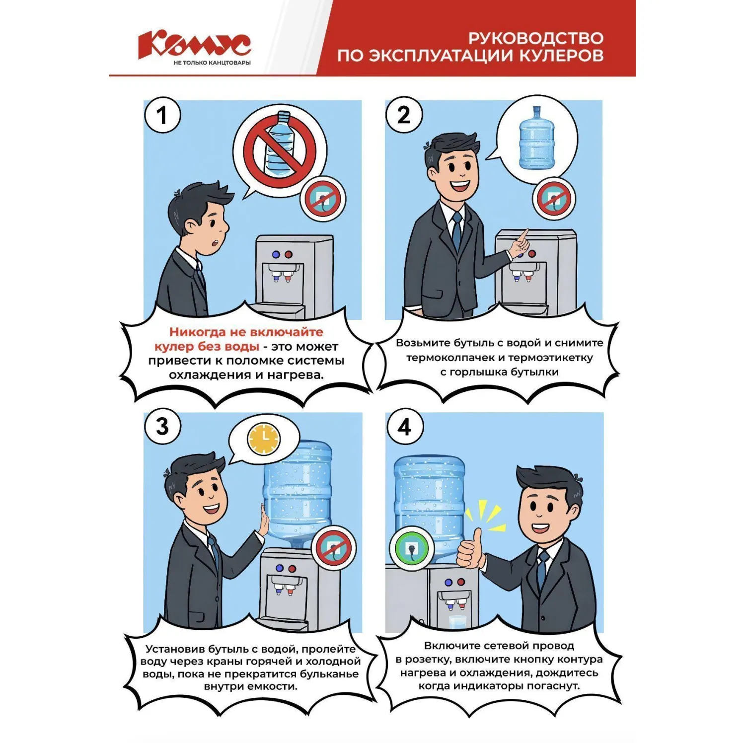 Кулер   Aqua Work 0.7TDR (бело-черный) - фото 4