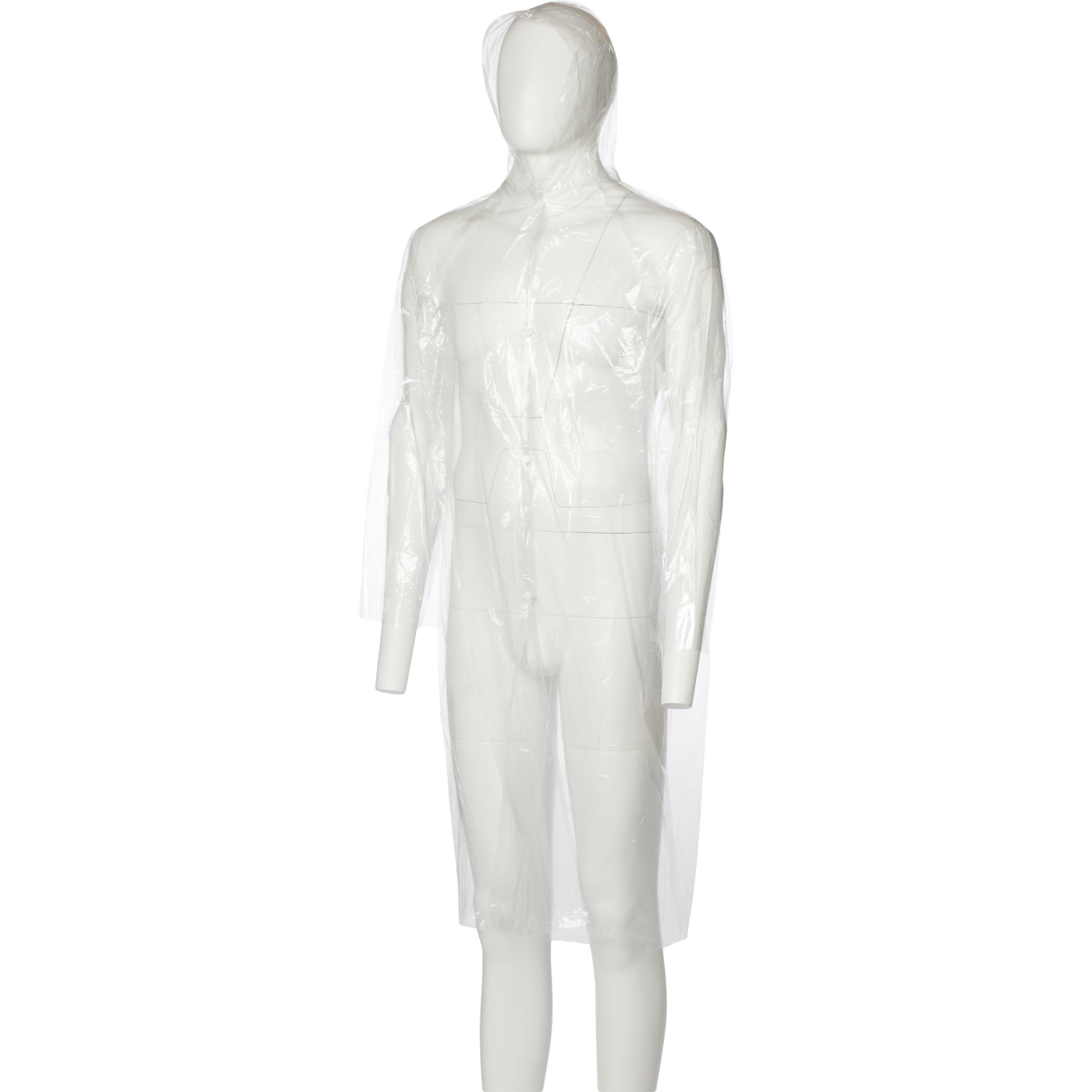 Дождевик на кнопках, размер М, прозрачный 466623 - фото 3