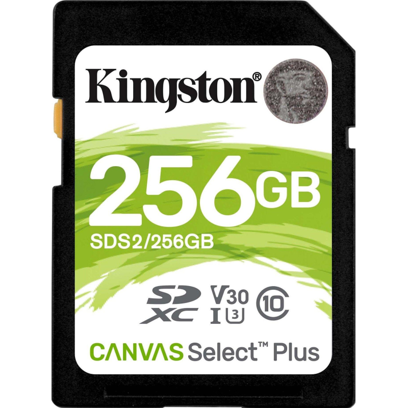 Карта памяти Kingston Canvas Select Plus SDXC UHS-I Cl10, SDS2/256Gb - фото 1