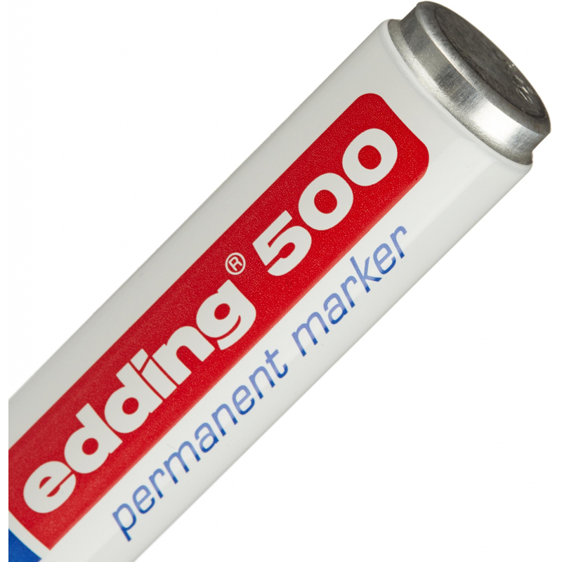 Маркер перманентный EDDING 500/10 голубой 2-7мм скошенный наконечник - фото 5