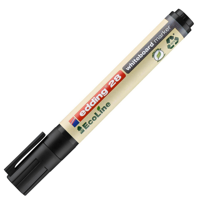 Маркер для белых досок EDDING 28/1 Ecoline, 1,5-3 мм, черный - фото 3
