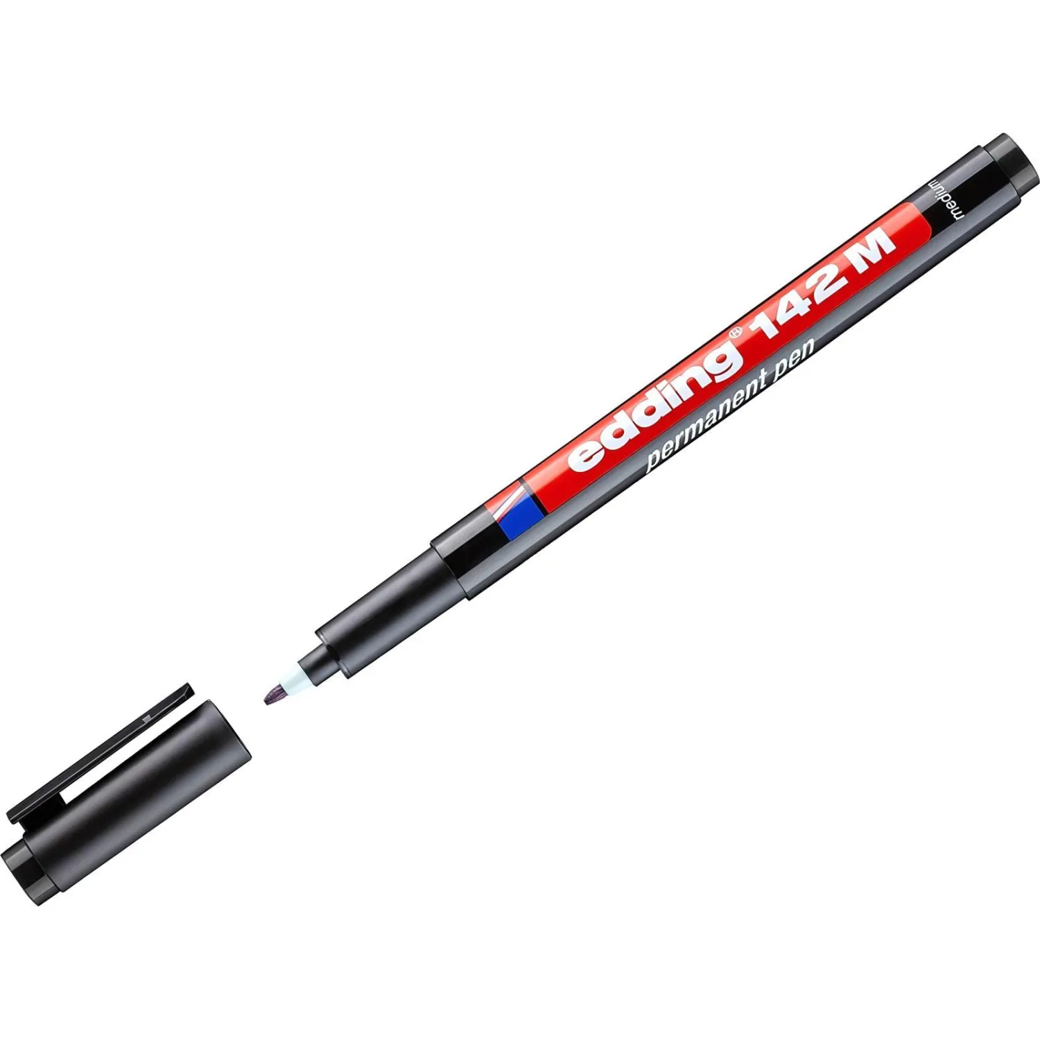 Маркер для глянц. поверхностей EDDING 142/1 M черный 1 мм - фото 1