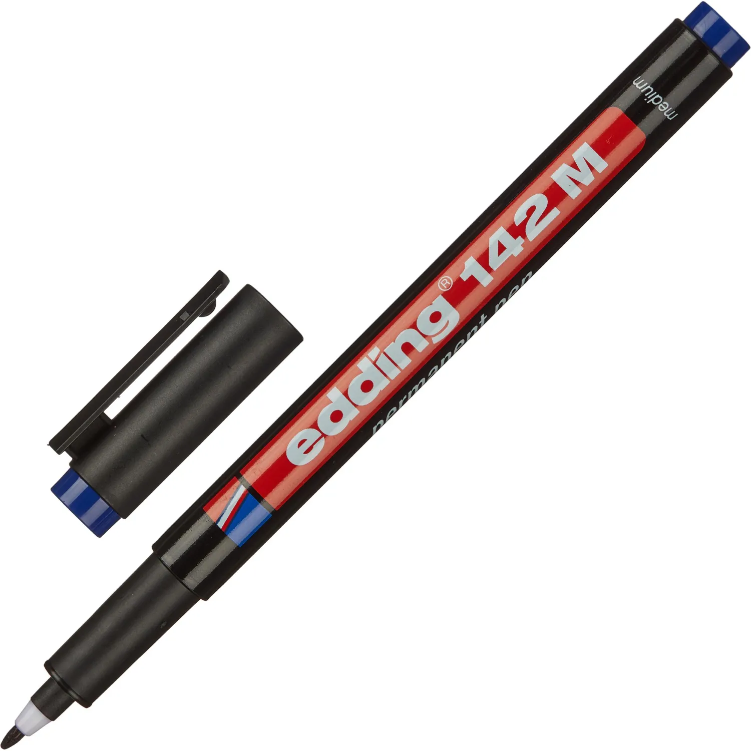 Маркер для глянц. поверхностей EDDING 142/3 M синий 1 мм - фото 1