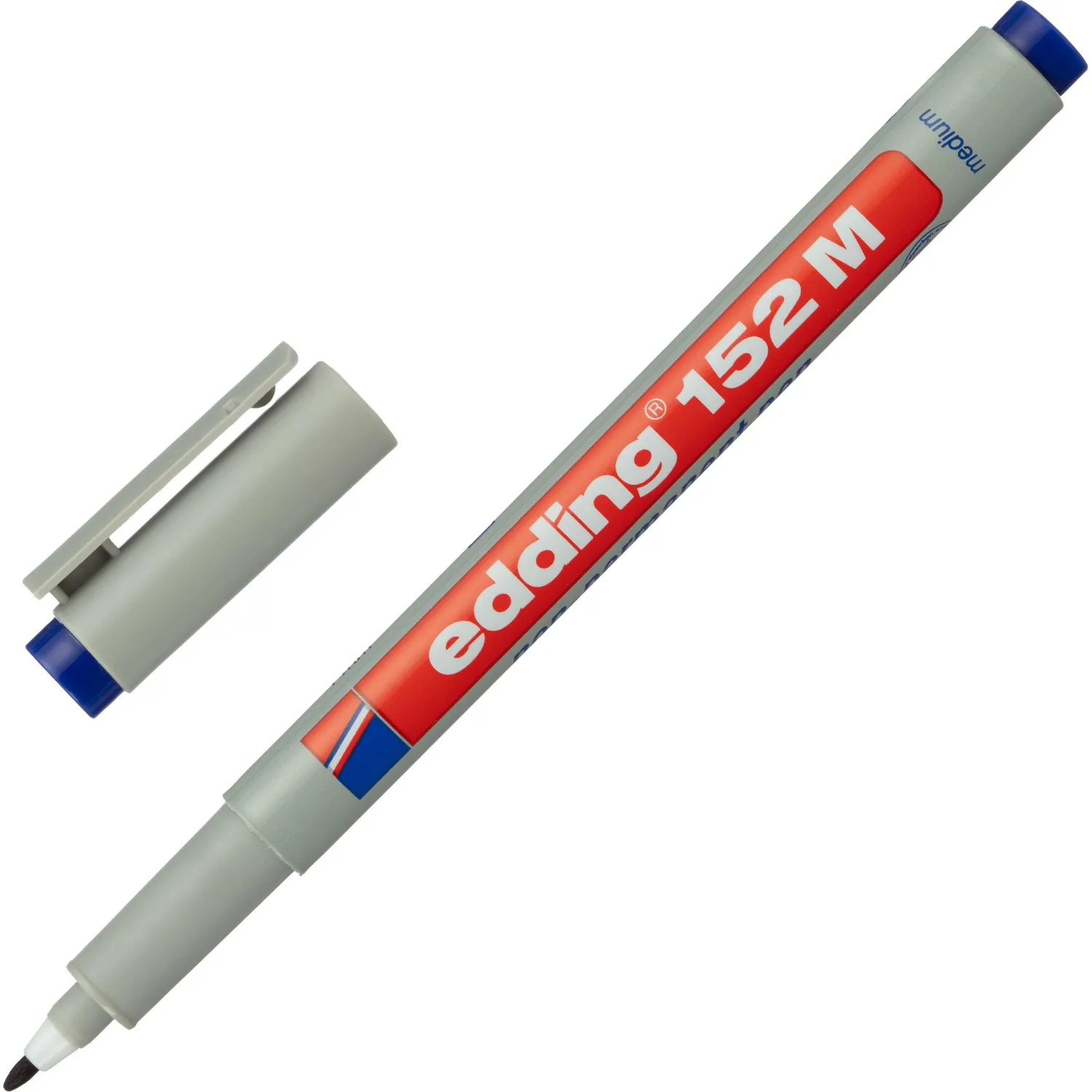 Маркер для глянц. поверхн EDDING 152/3 M синий 1 мм стираемый - фото 1