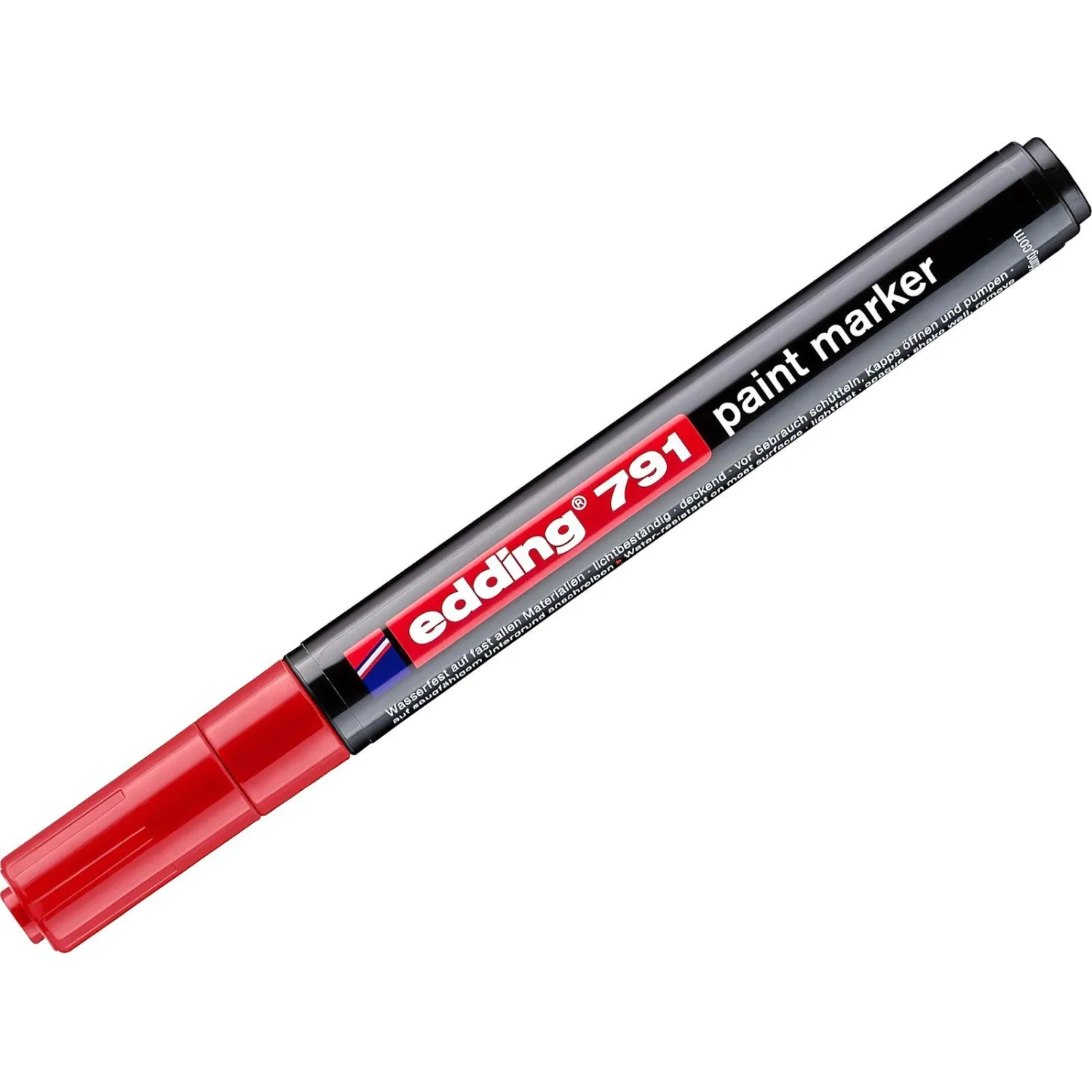 Маркер лаковый EDDING 791/2 красный 1-2мм, пласт. корп - фото 2
