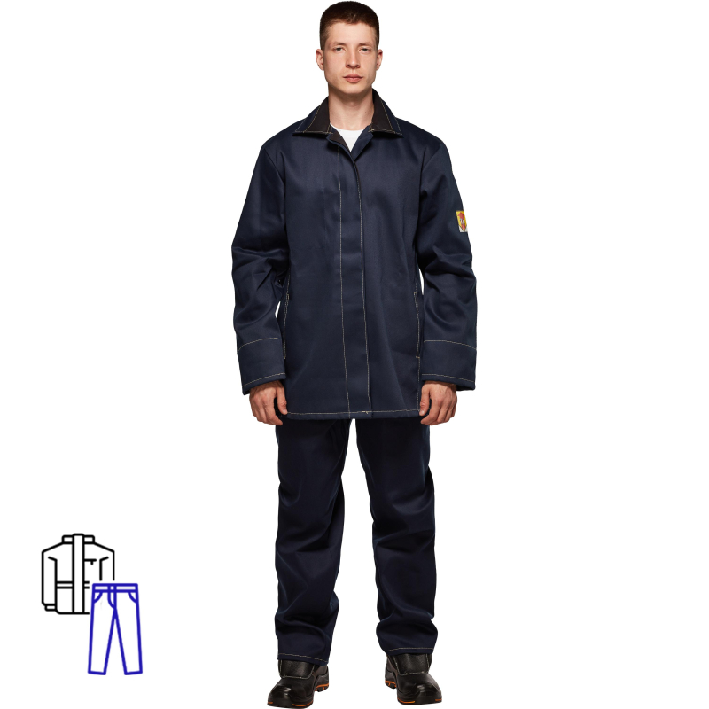 Костюм сварщика из 100% х/б 450 г/м2 (модель ТС01) (р.48-50) 170-176 - фото 1