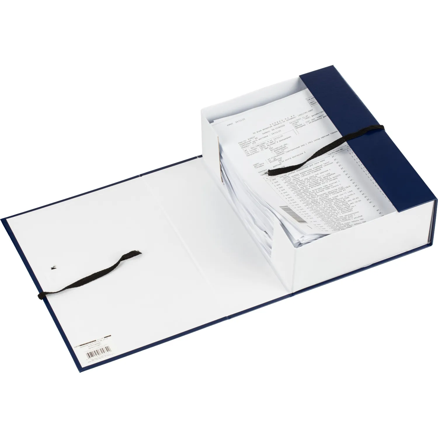 Папка архивная 100 мм,винил, син. - фото 4