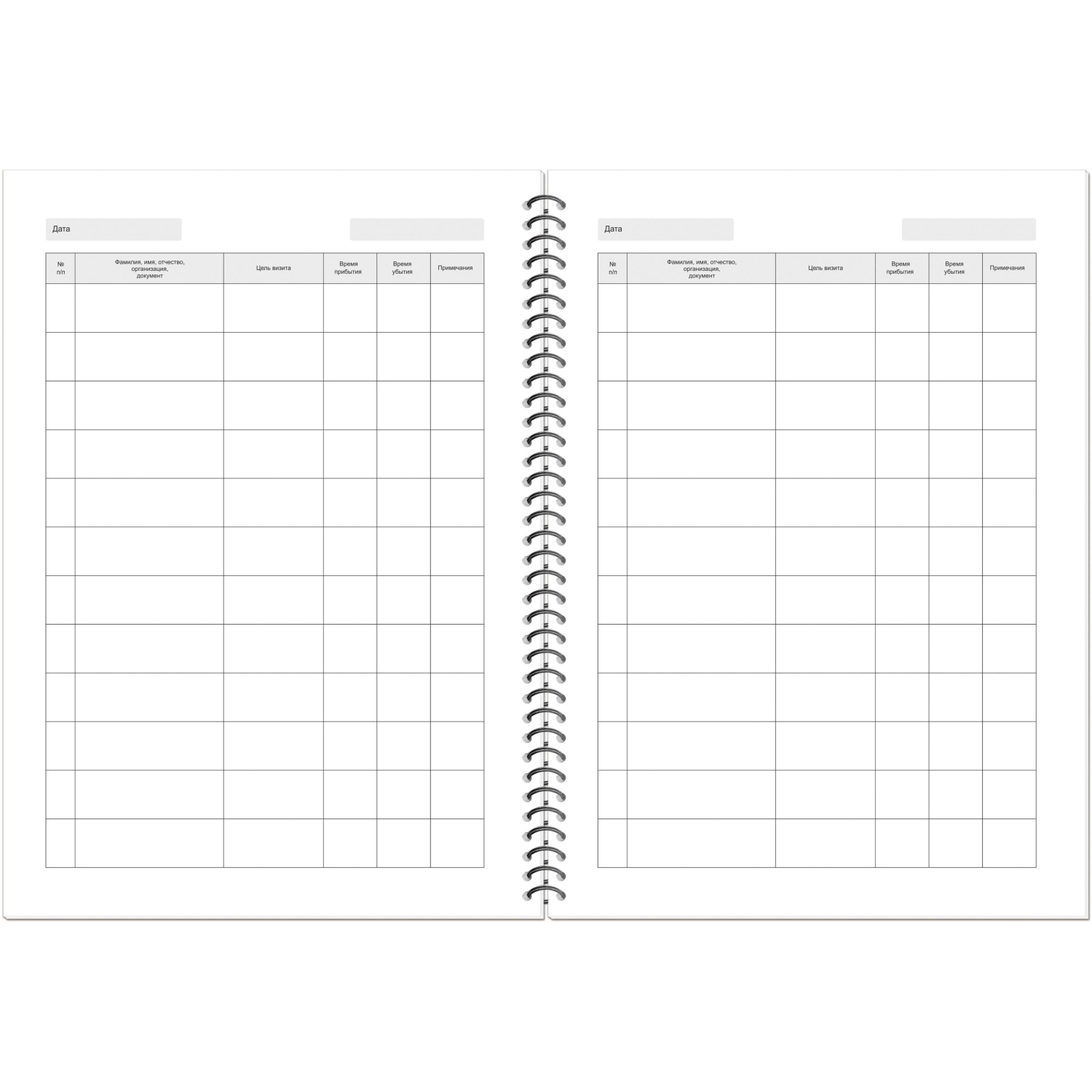 Журнал регистрации посетителей, на гребне, 13с18-50 - фото 2