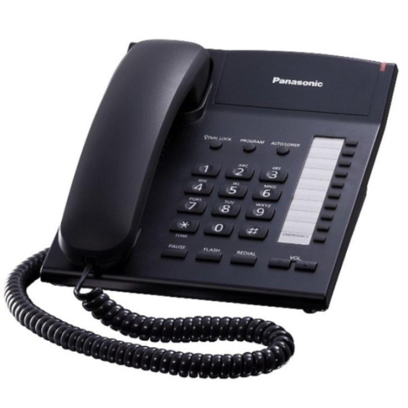 Телефон проводной Panasonic KX-TS2382RUB чер(KX-TS2382RUB) - фото 1