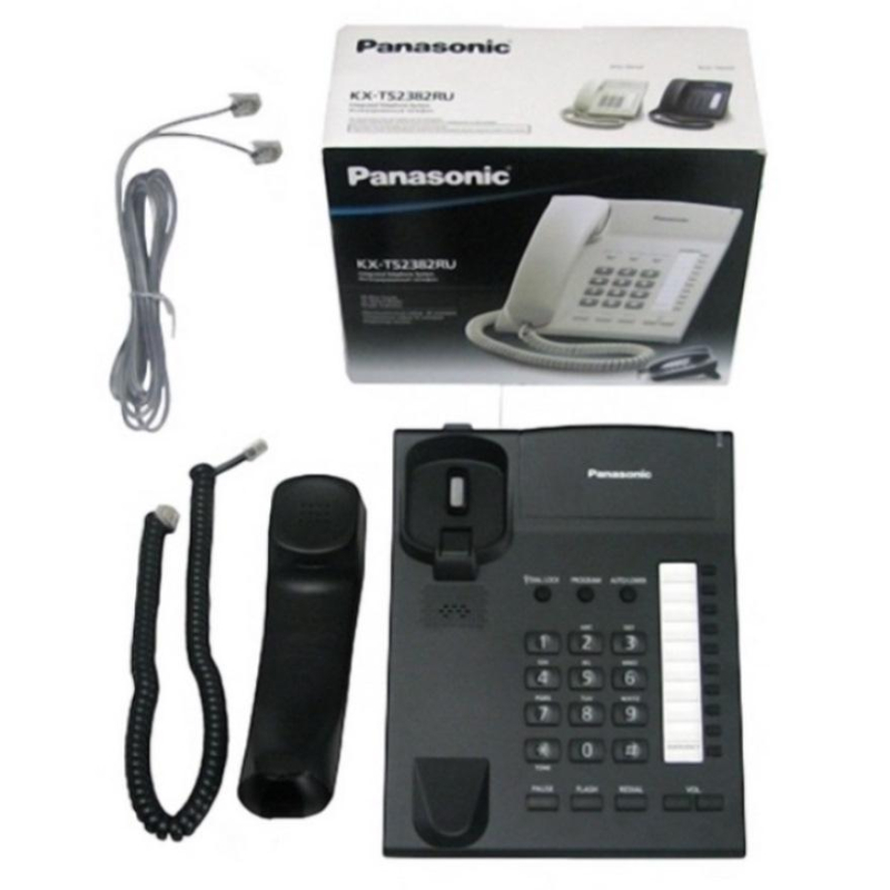 Телефон проводной Panasonic KX-TS2382RUB чер(KX-TS2382RUB) - фото 4