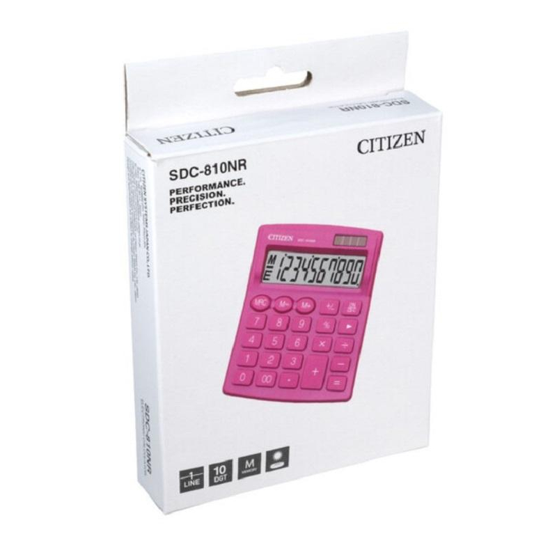 Калькулятор настольный Citizen SDC-810NR-PK 10р дв.пит КОМП-ЫЙ розовый - фото 7