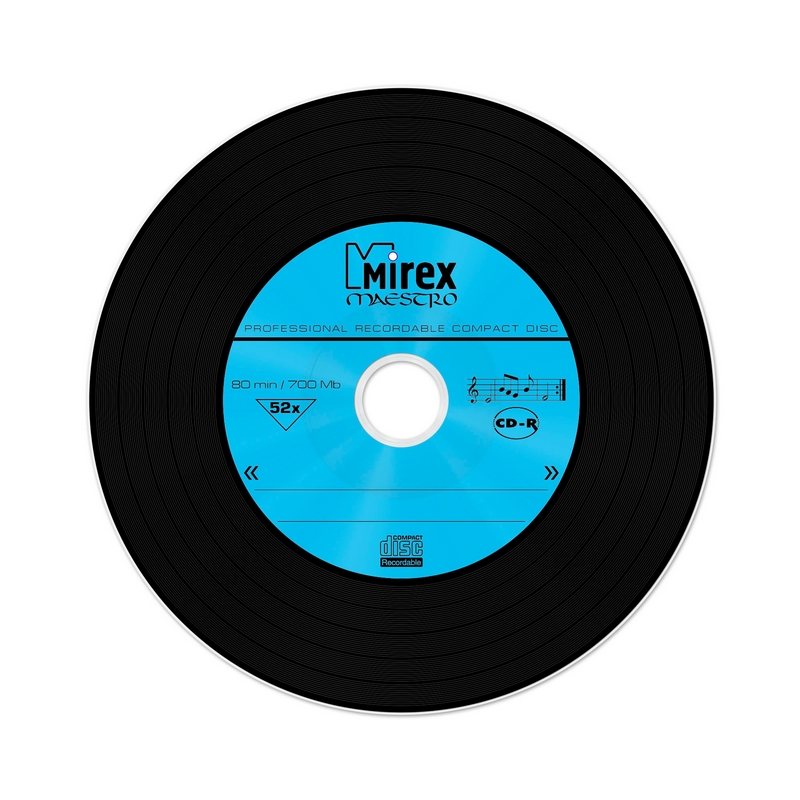 Носители информации CD-R, 52x, Mirex Maestro, Slim/5, UL120120A8F - фото 2
