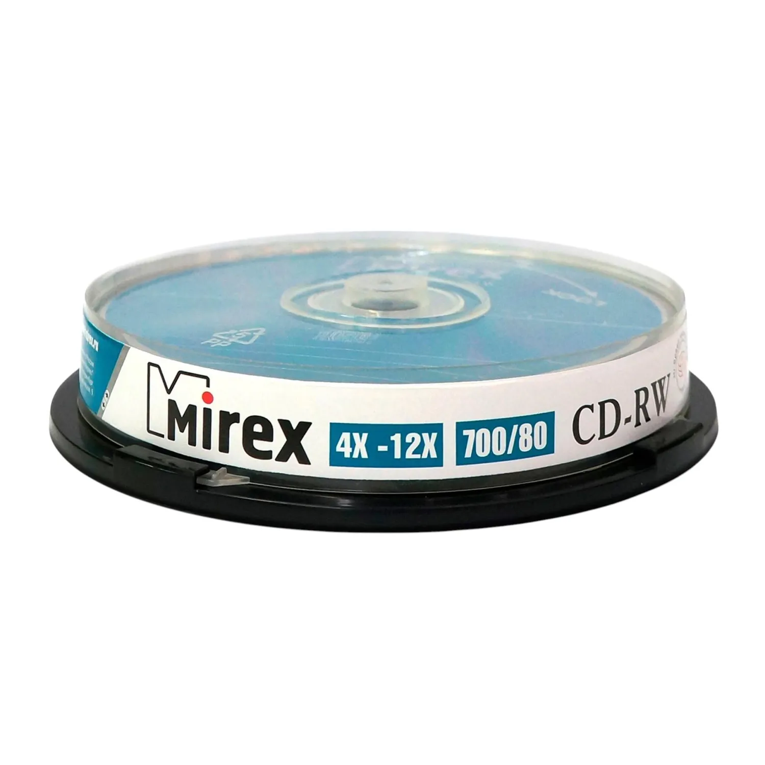 Носители информации CD-RW, 4x-12x, Mirex, Cake/10, UL121002A8L - фото 2