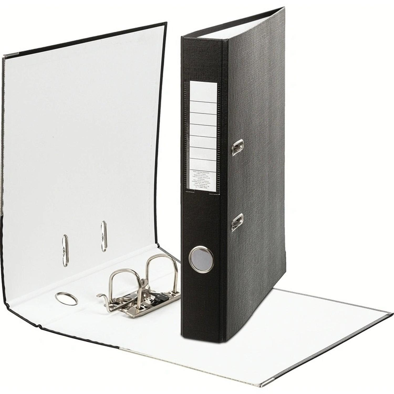 Папка-регистратор 50 мм ПБП1 черный с мет.уголком Папка-регистратор 50 мм ПБП1 черный с мет.уголком - фото 4