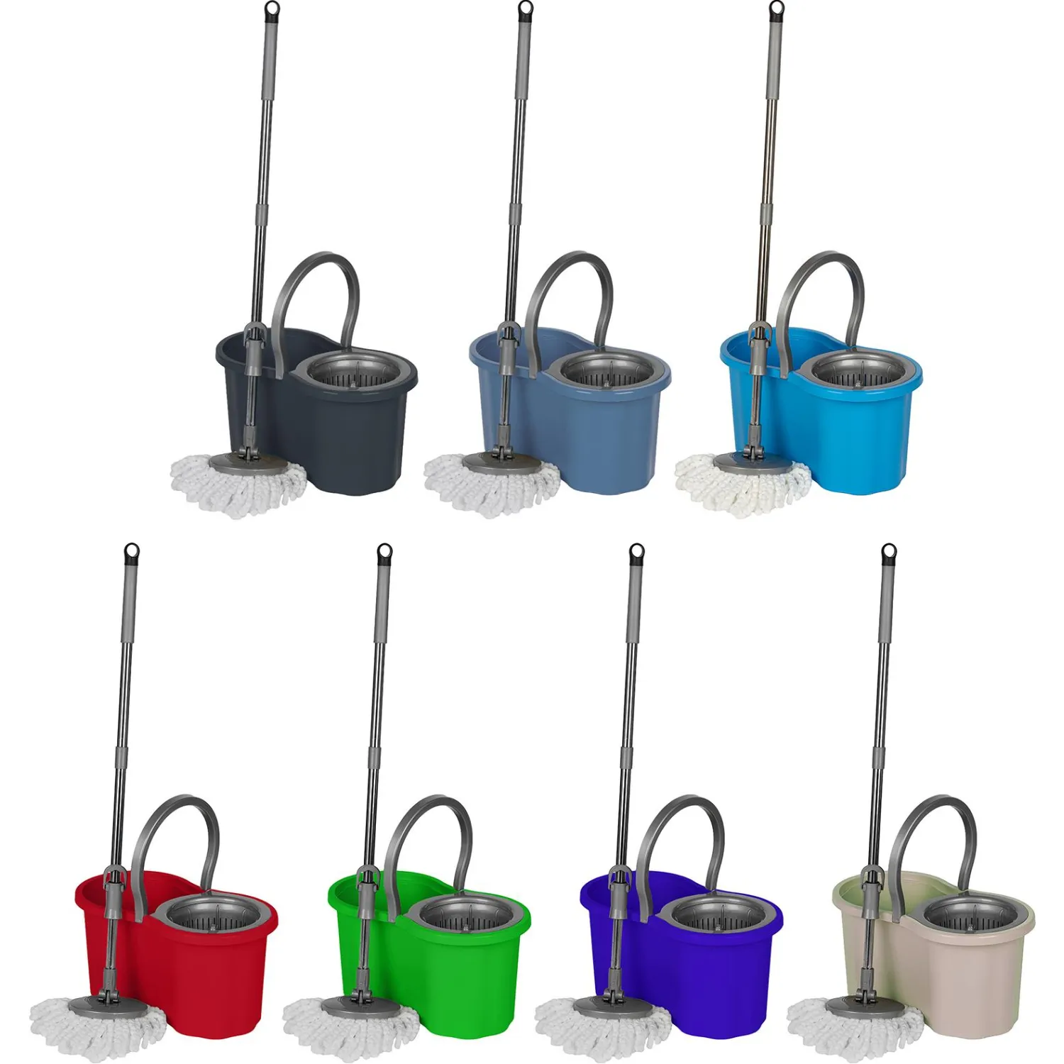 Комплект для уборки COMFORT LIfE  (ведро с отжимом + швабра с насадкой) - фото 2