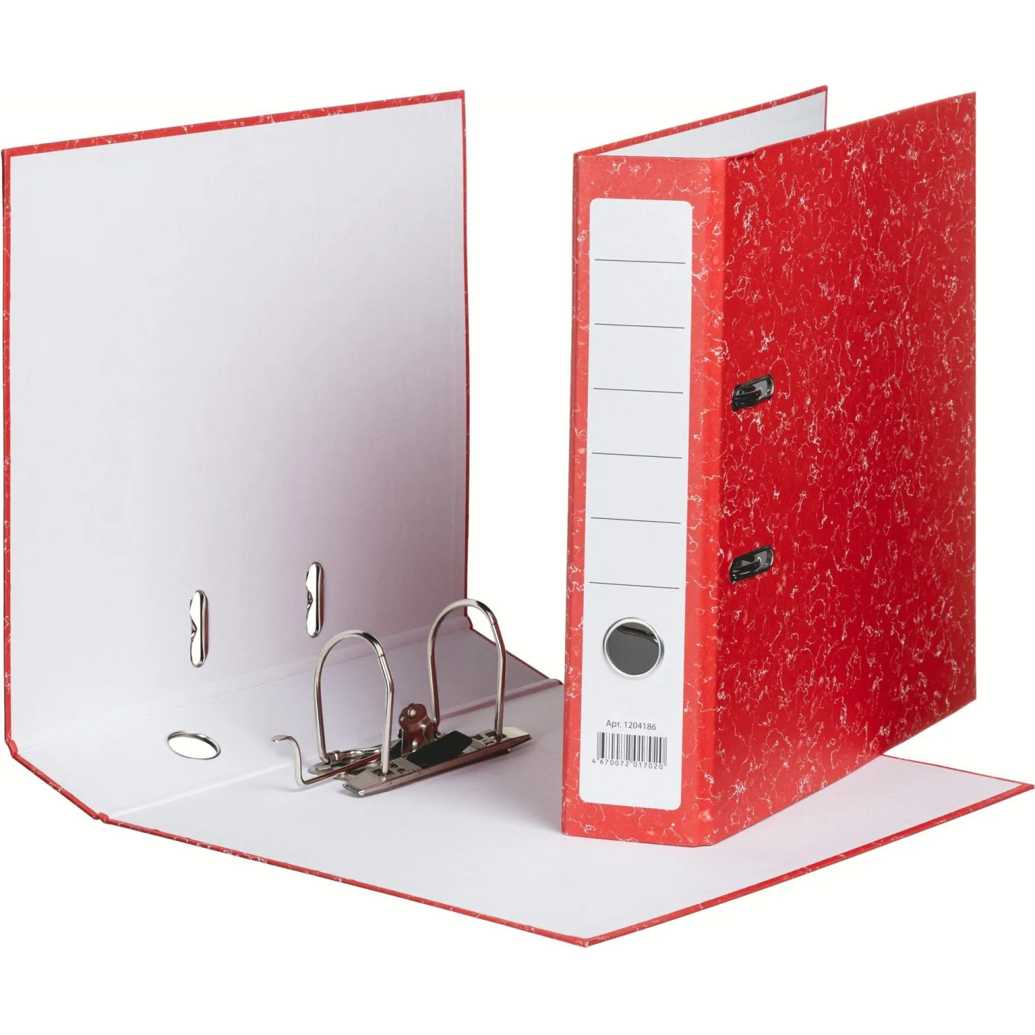 Папка-регистратор  без мет.уголка_бюдж 75мм ч/б,крас,бум/бум Папка-регистратор  без мет.уголка_бюдж 75мм ч/б,крас,бум/бум - фото 4