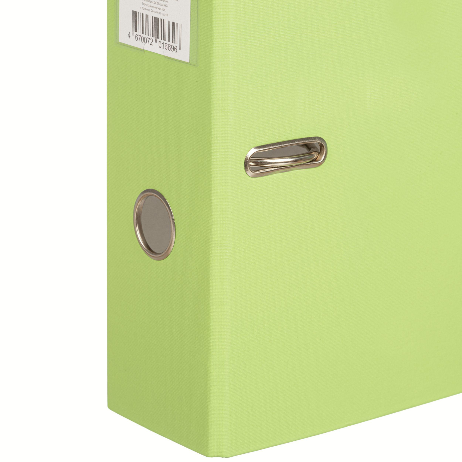 Папка-регистратор 80 мм Attache Экономи, лайм,ПБП1,карм.кор - фото 4